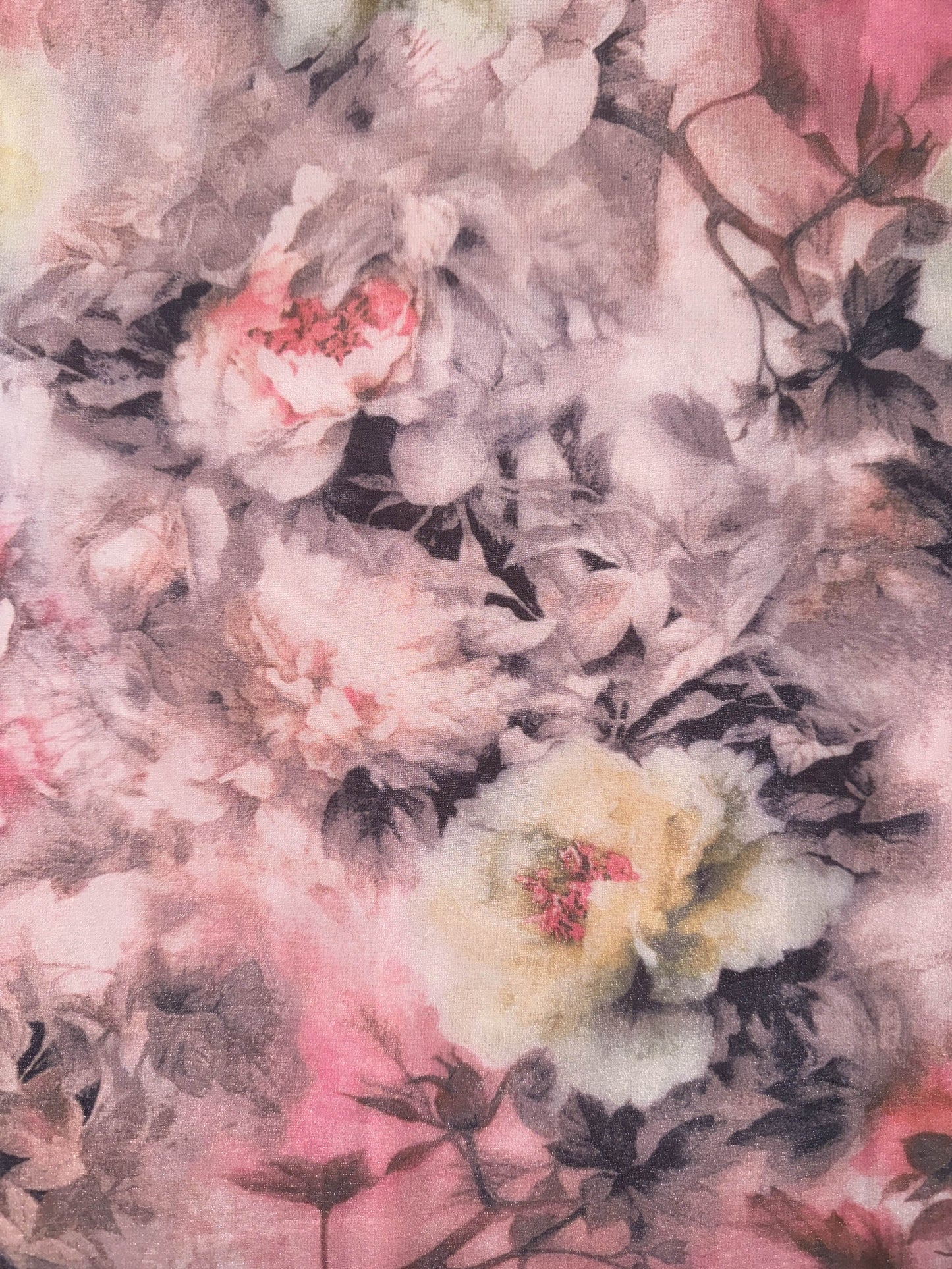 Abito estivo con motivo floreale Abito elegante a maniche corte con scollo rotondo Abito femminile arioso