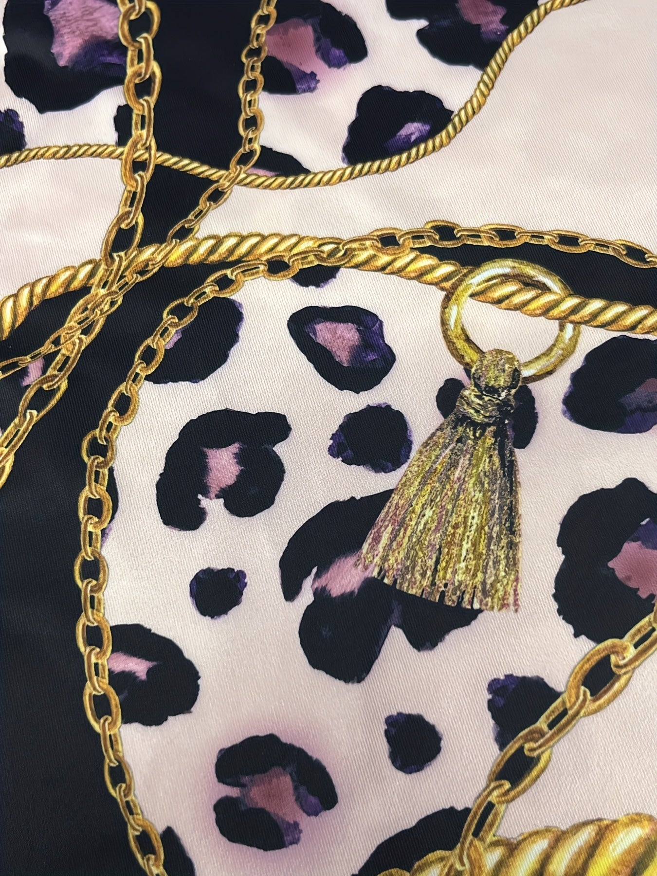 Abito estivo da donna leopardato e glitterato oro