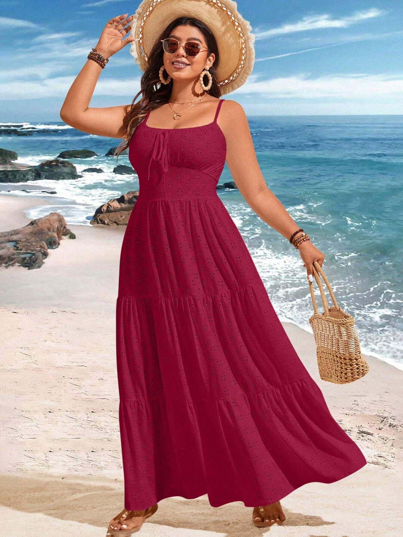 Abito festivo con spalline in jacquard