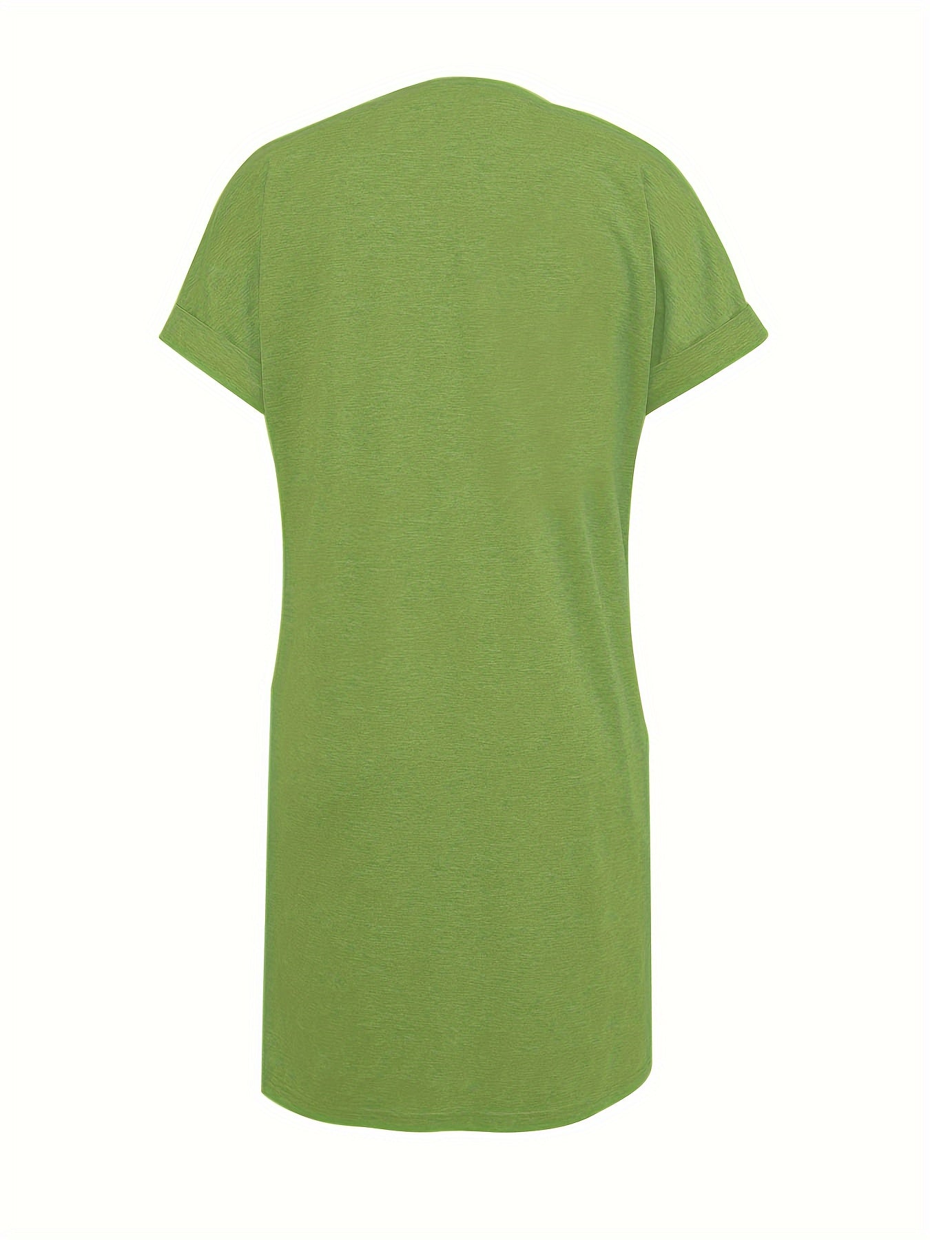 Abito sciolto con tasche - abito estivo a maniche corte per donna