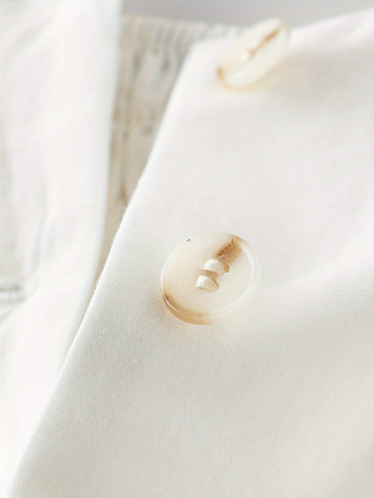 Abito estivo da donna - Abito midi senza maniche, misto lino, abbottonato