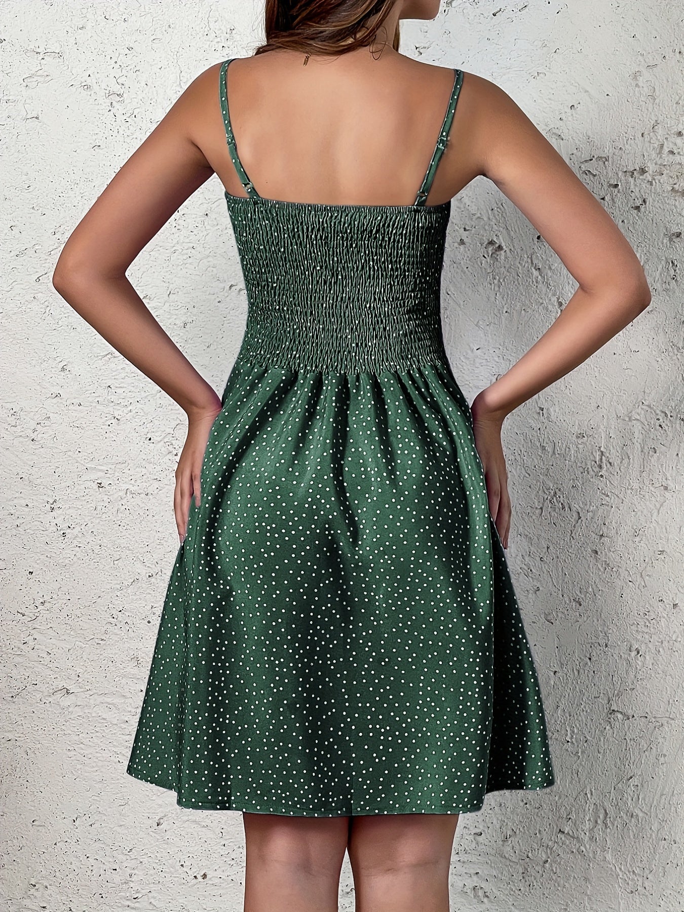 Abito estivo a pois - Abito con cinturino arioso, senza schienale e leggero