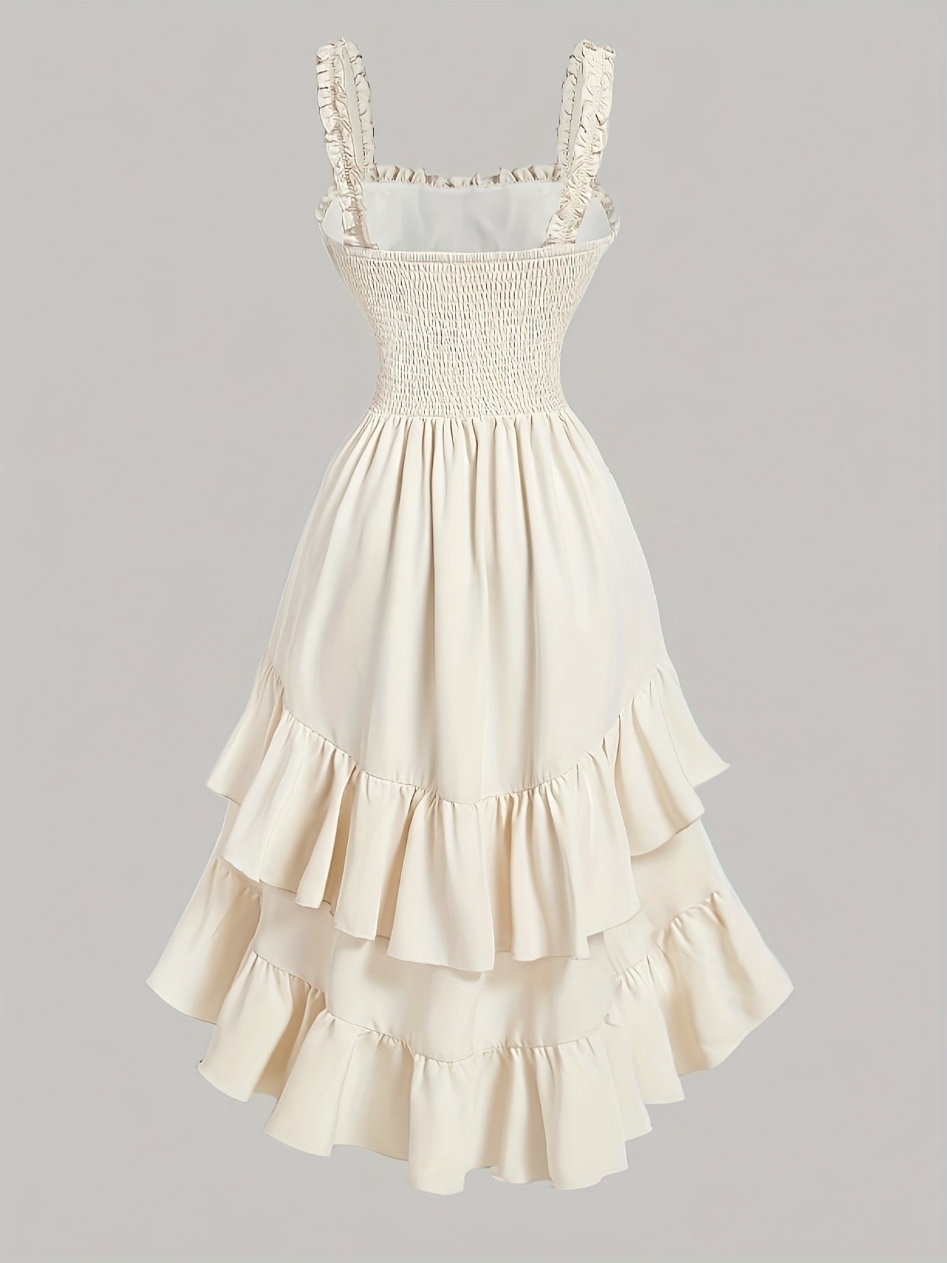 Elegante abito asimmetrico in poliestere, perfetto per la primavera/estate