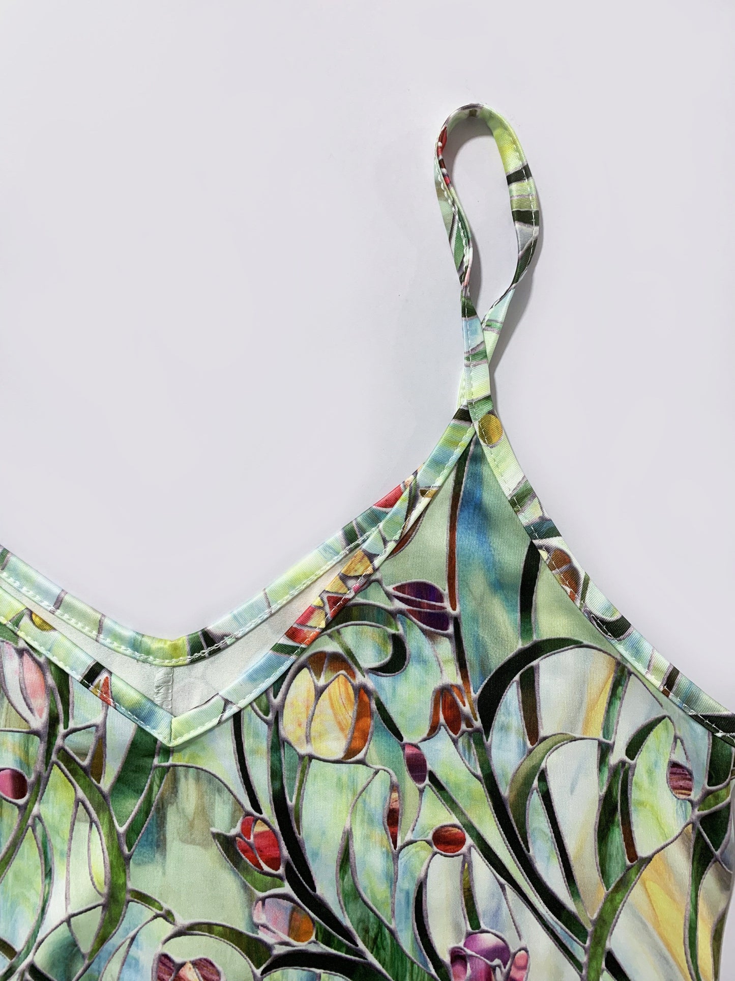 Abito off-the-shoulder - Elegante abito estivo senza maniche con motivo floreale, aderente alla figura