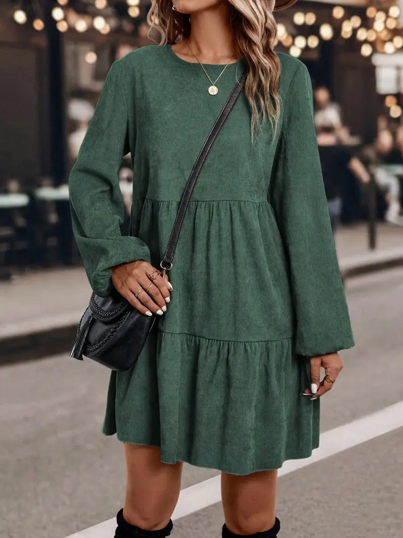 Abito classico Allure con scollo rotondo e maniche lunghe