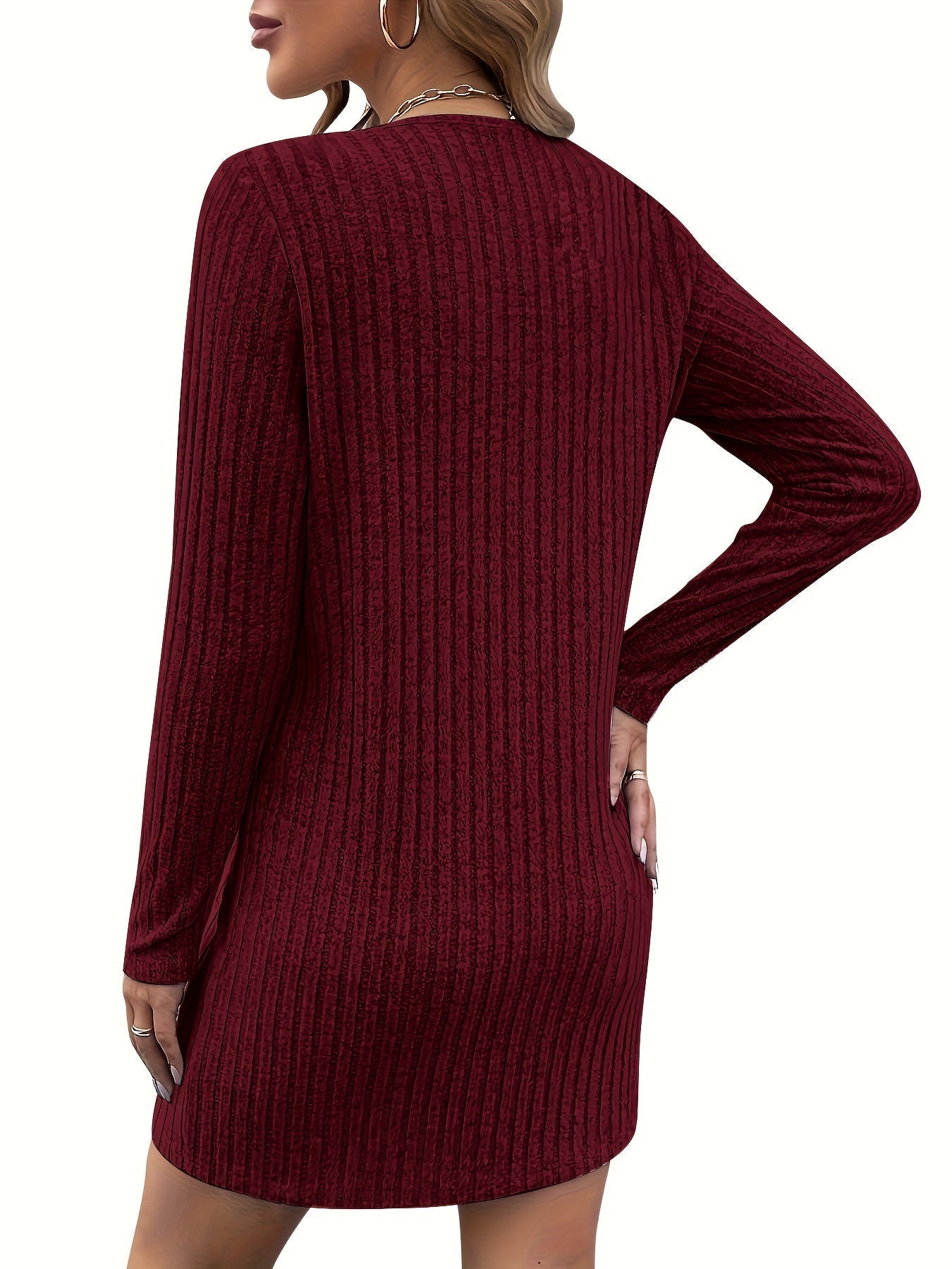 Abito estivo da donna - Abito elegante con scollo a V, leggero e confortevole