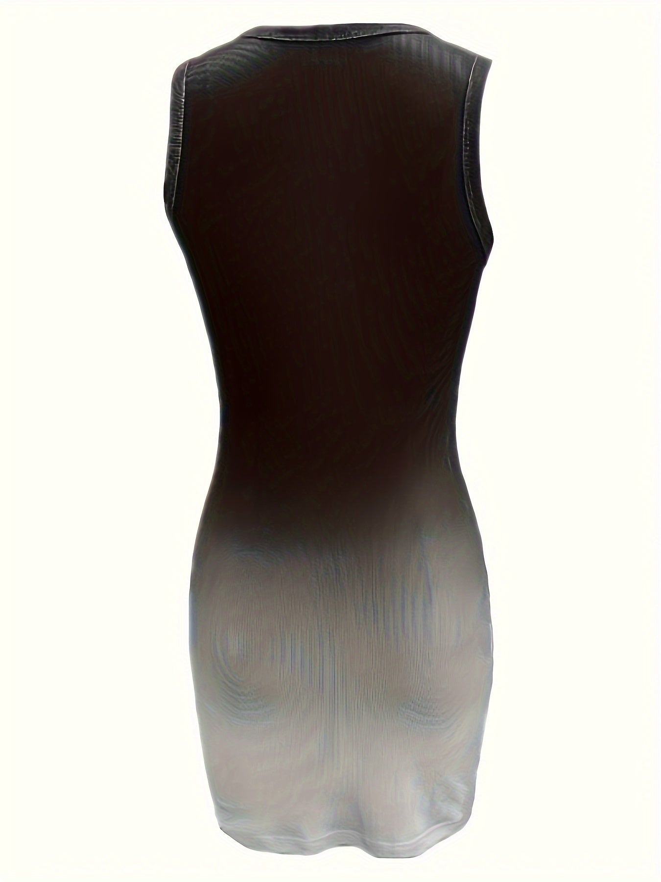 Abito bodycon elegante con stampa a colori sfumati per donna