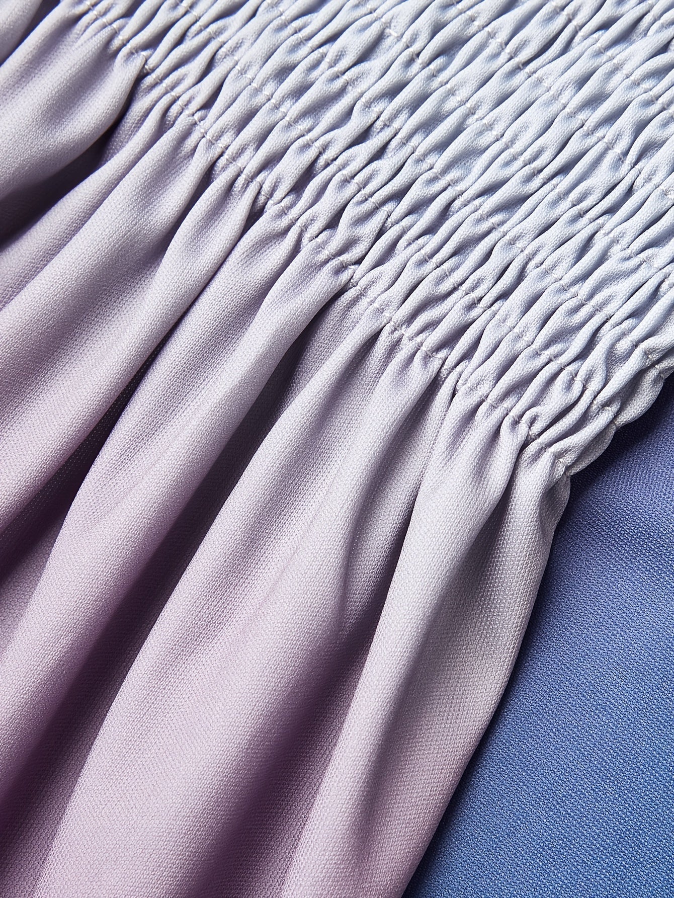 Abito off-the-shoulder a sfumature di colore Maxi abito estivo a fascia da donna