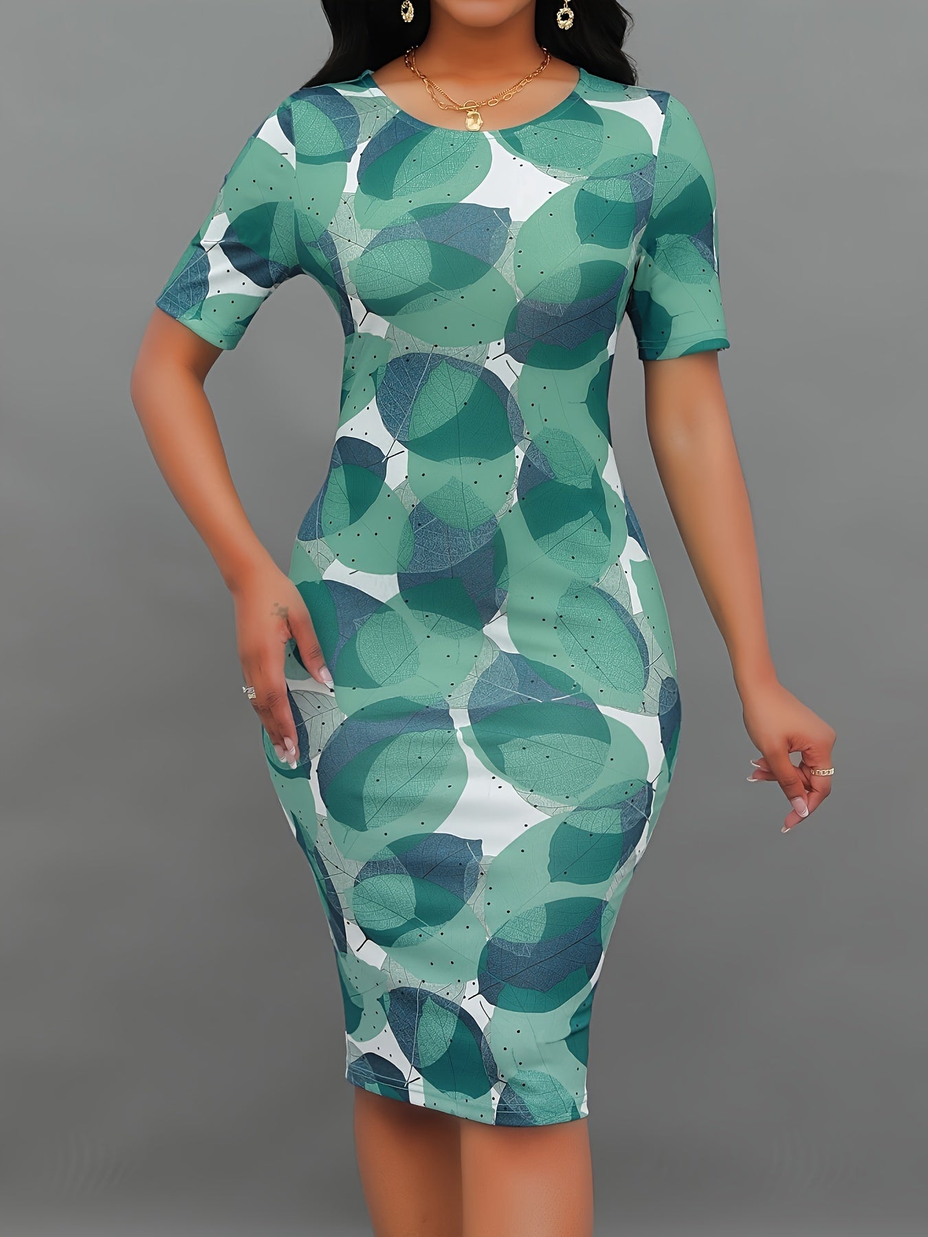 Elegante gonna svasata con motivo Virydowa