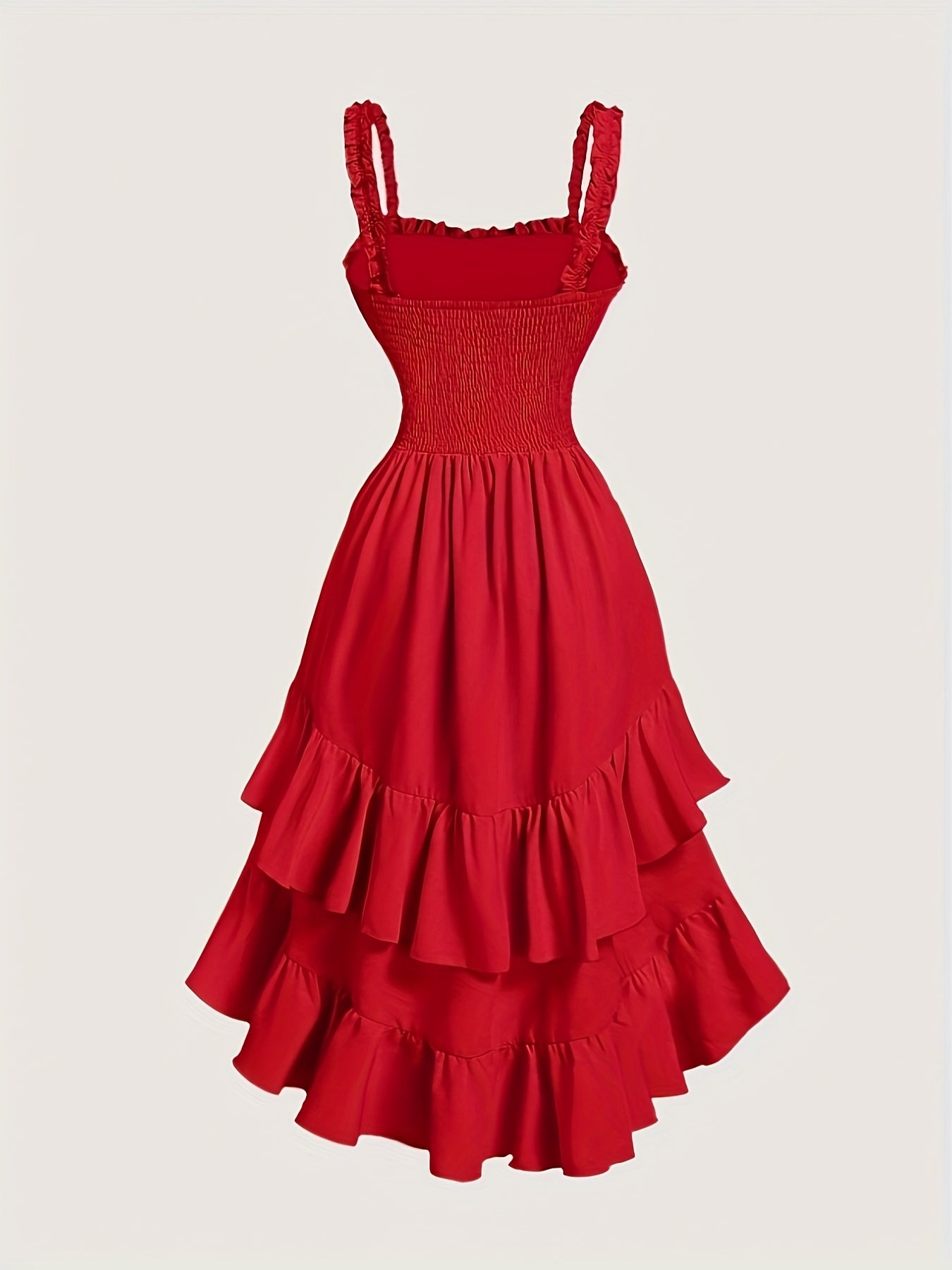 Elegante abito asimmetrico in poliestere, perfetto per la primavera/estate