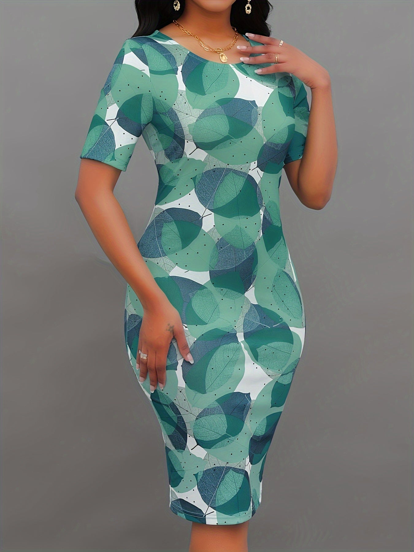 Elegante gonna svasata con motivo Virydowa