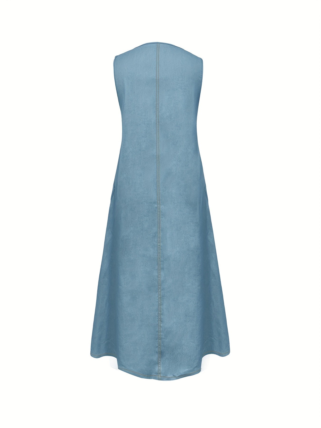 Abito oversize in denim Abito midi estivo in misto cotone, sciolto e di dimensioni ridotte