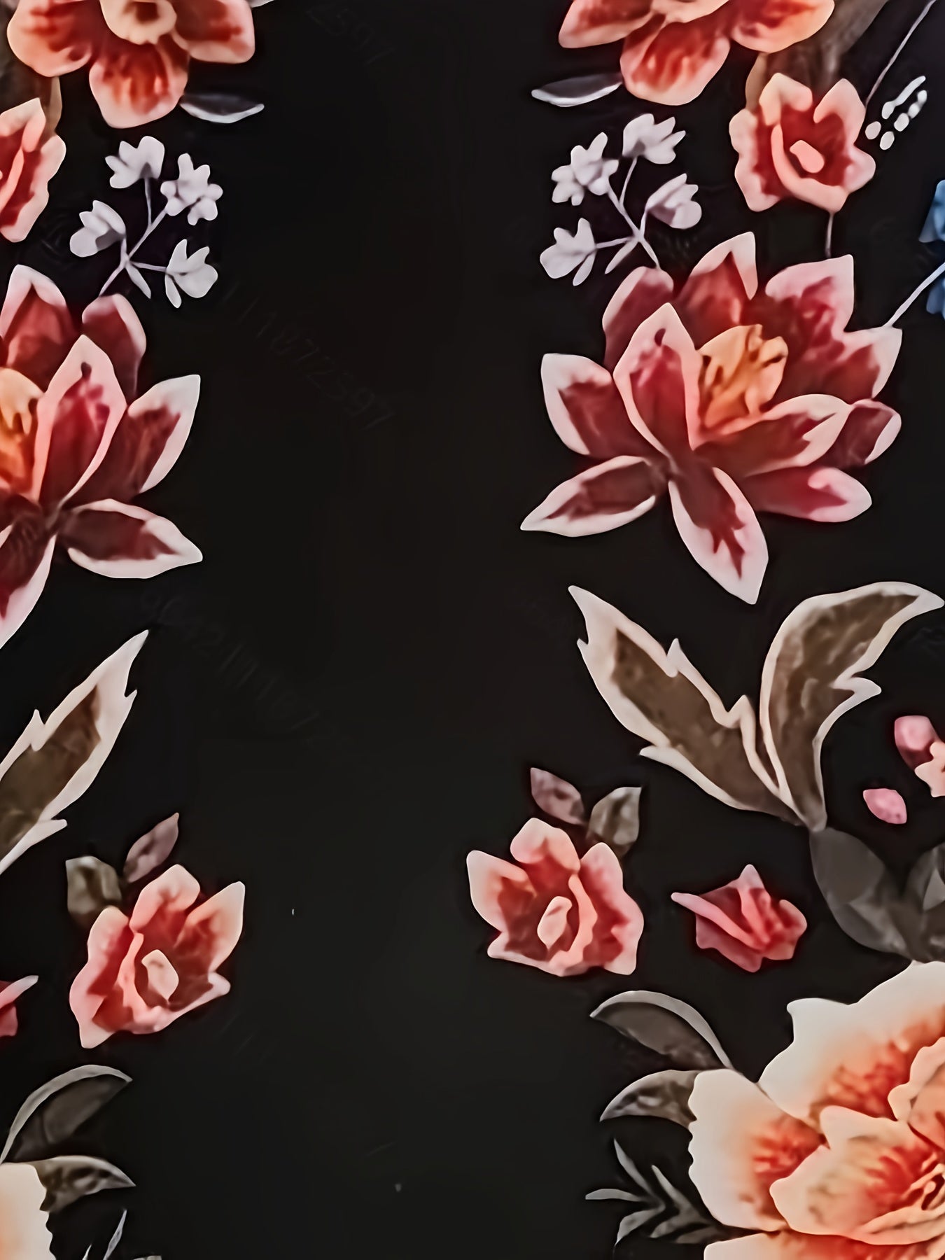 Elegante abito floreale a collo alto - arioso abito estivo per le donne, confortevole