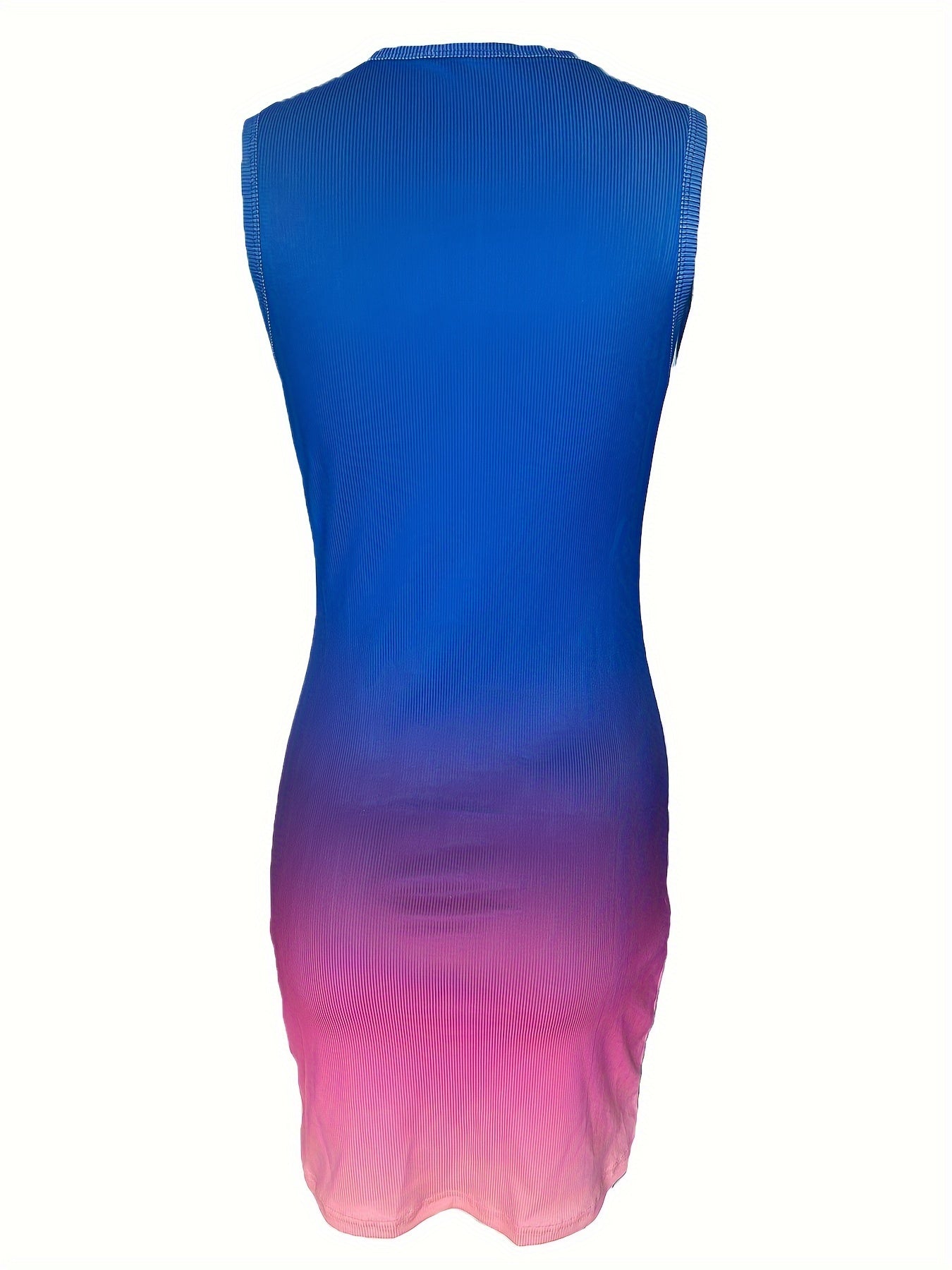 Abito bodycon elegante con stampa a colori sfumati per donna