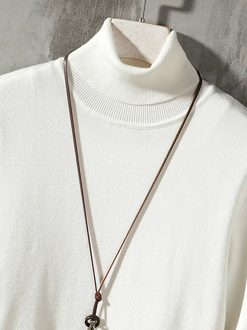 Leonardo | Maglione Dolcevita in Maglia Morbida da Uomo