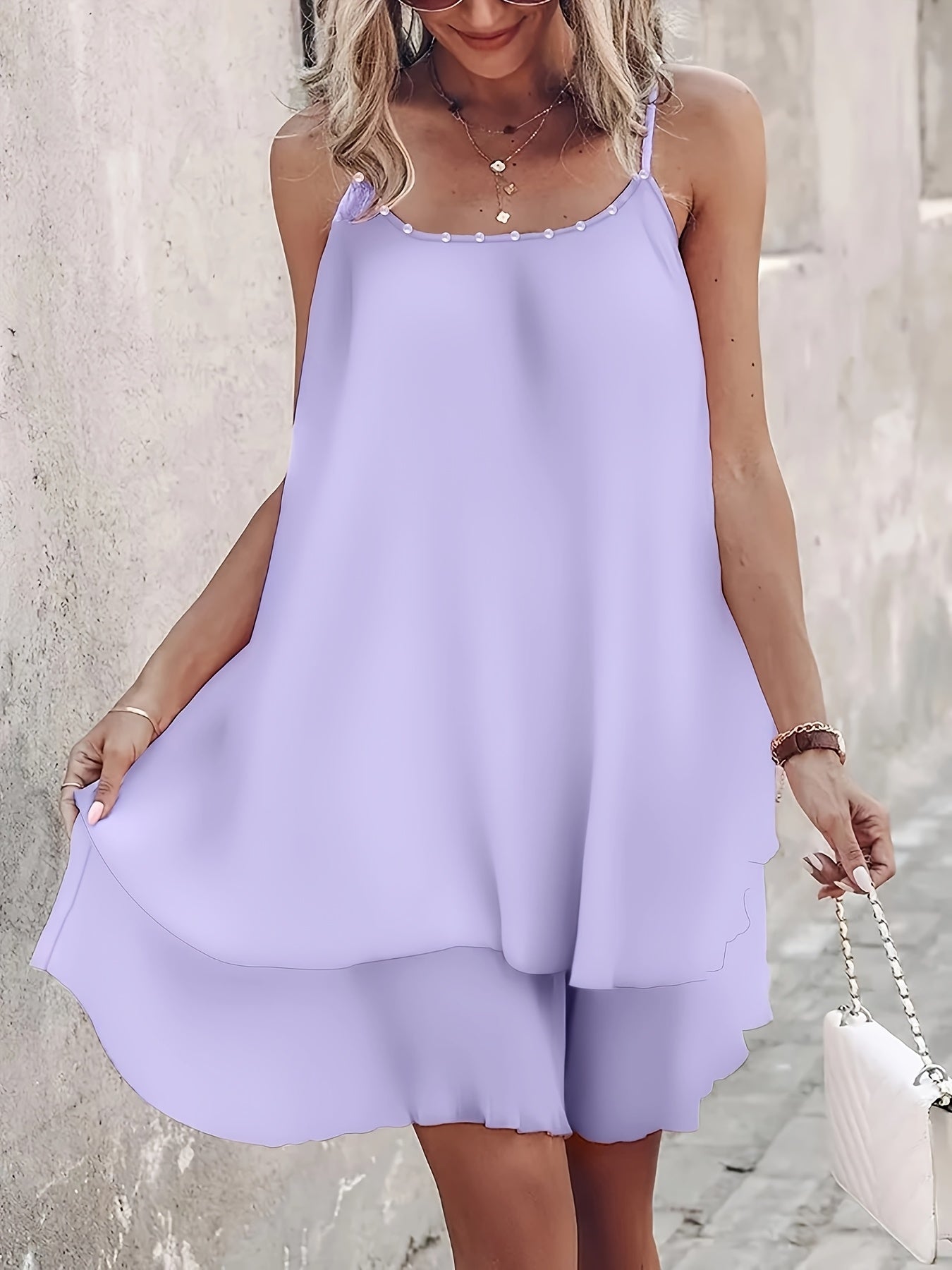 Abito in tulle con perle - Leggero ed elegante a strati
